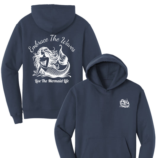 Embrace the Waves  – Adult Fleece Hoodie