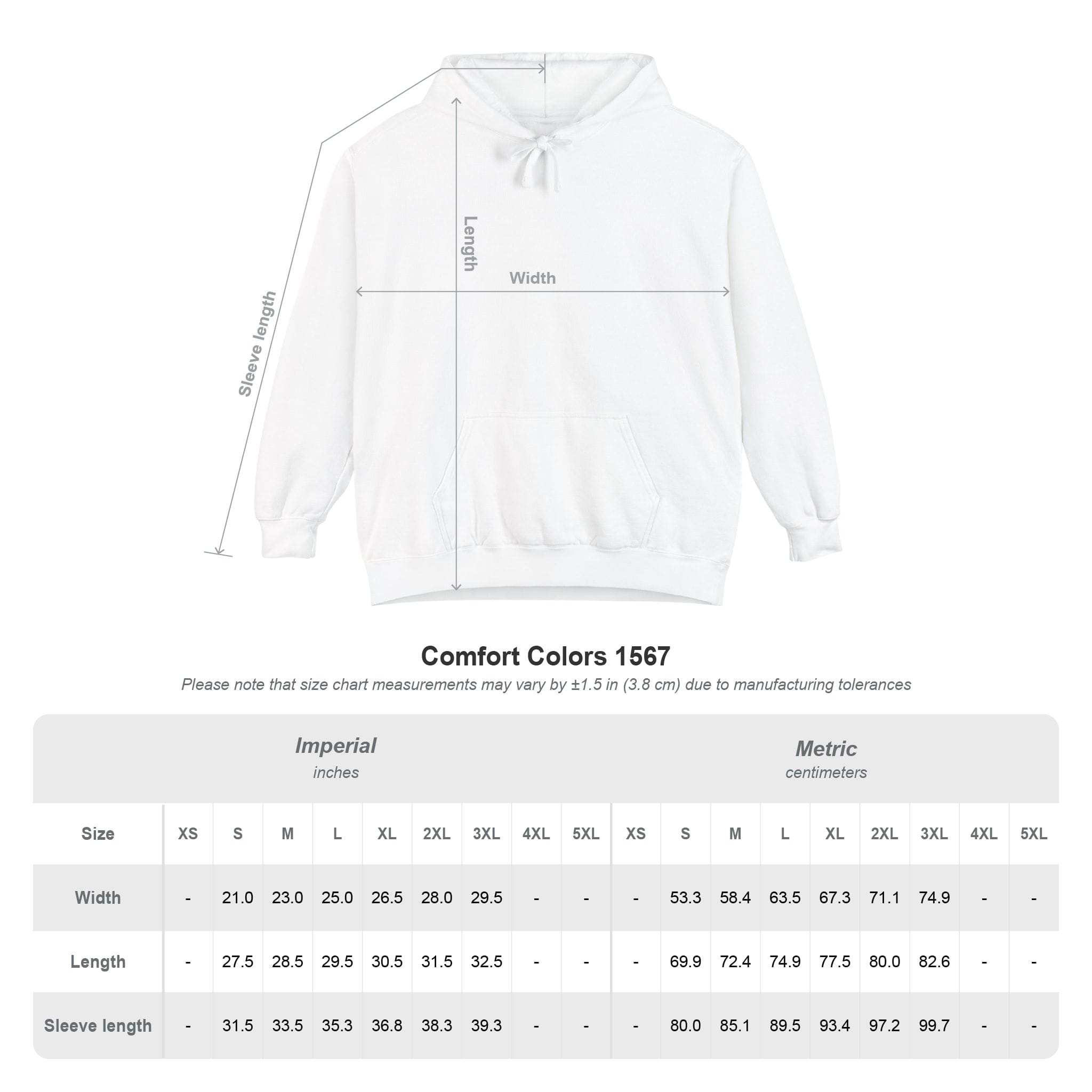 Love Paw Print — Garment Dyed Hoodie