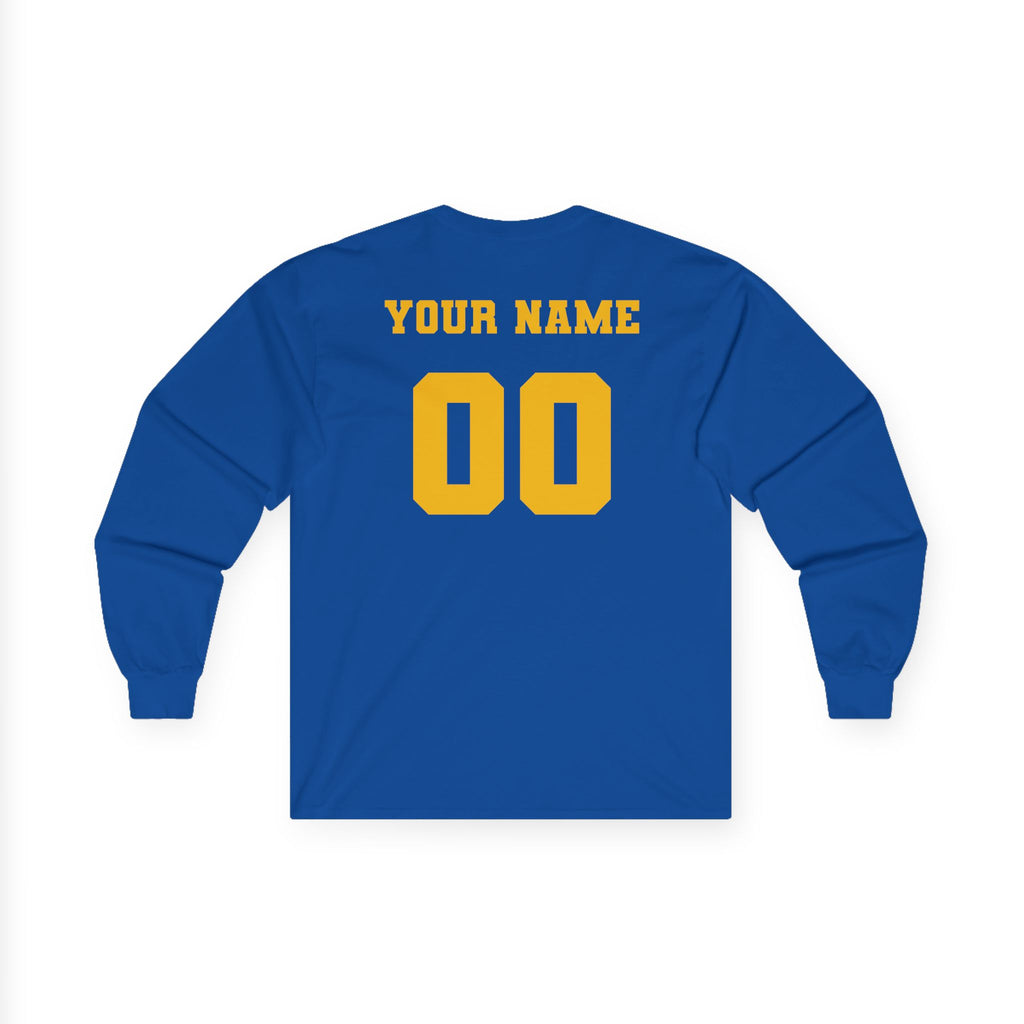 Vintage Hull Pirates - Adult Cotton Long Sleeve T-Shirt, Name/Number Personalization
