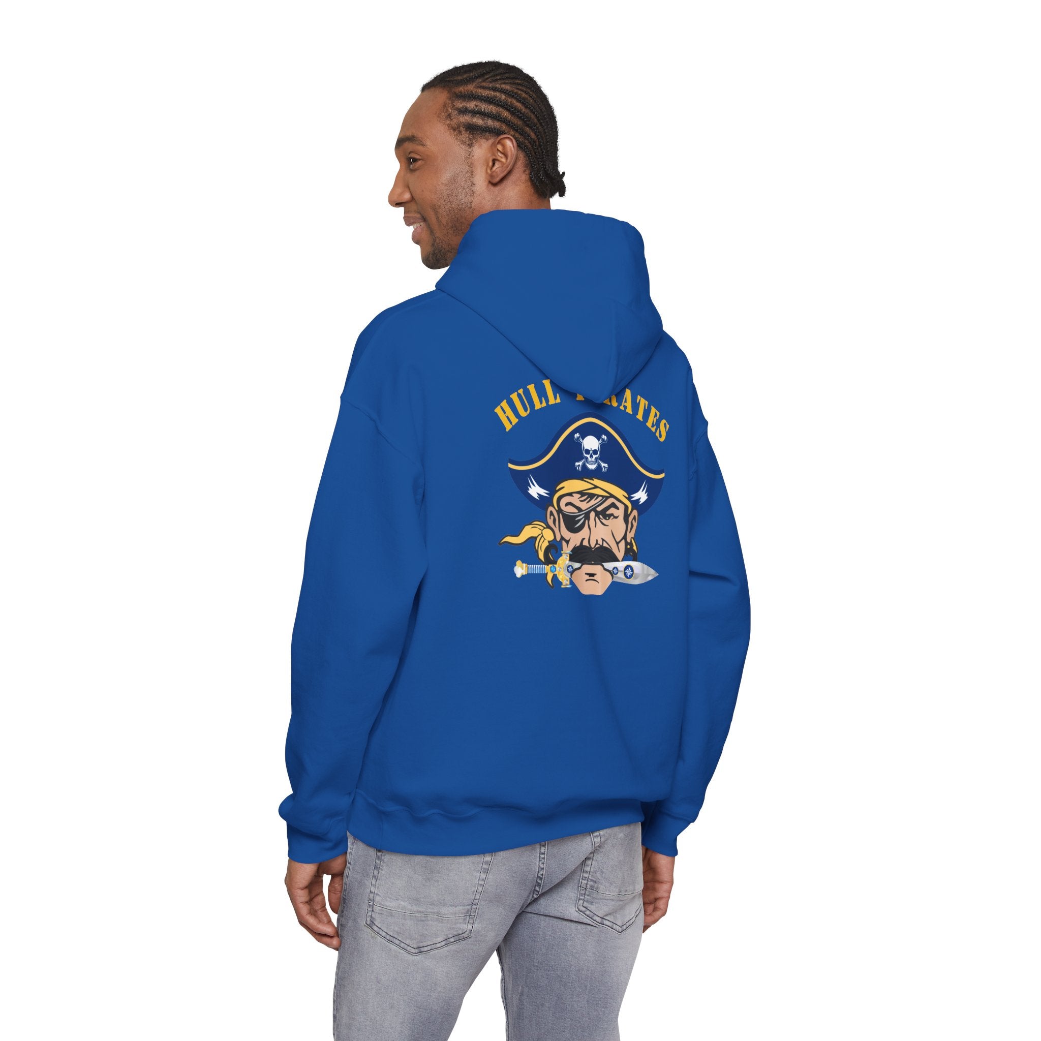 Hull High School - Hull Pirates - Adult Fleece Pullover Hoodie