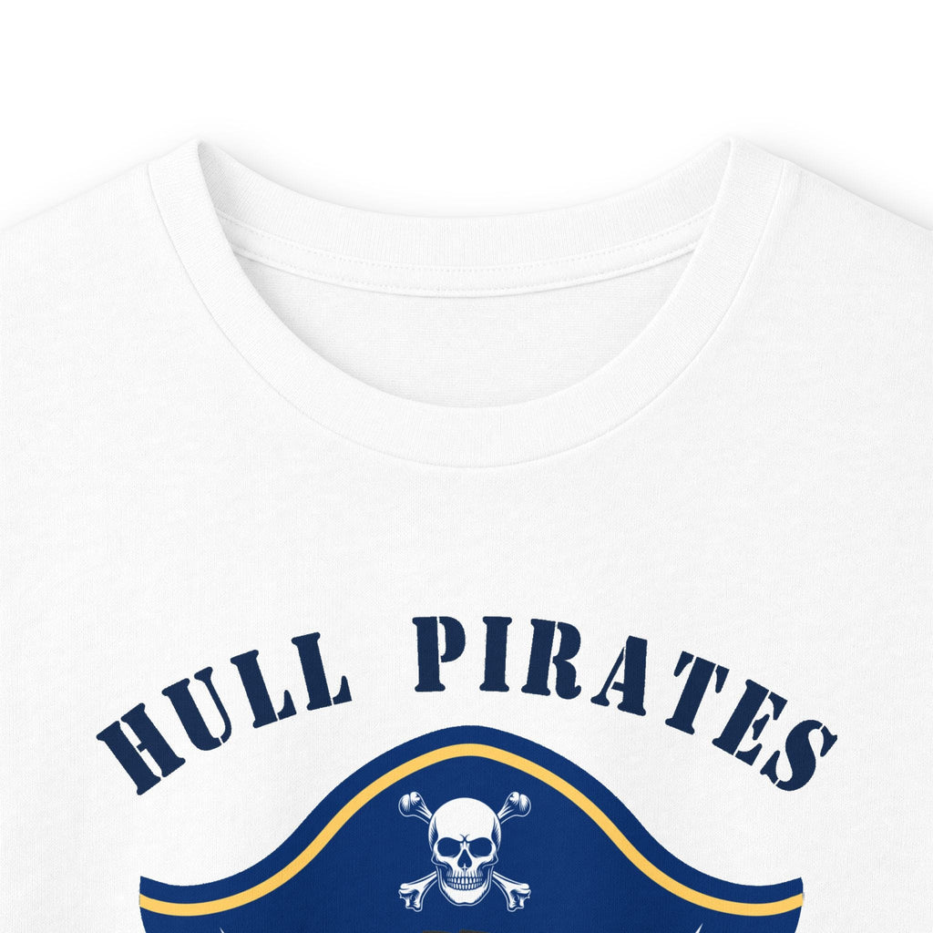 Hull Pirates - Adult Cotton Long Sleeve T-Shirt, Optional Name/Number Personalization