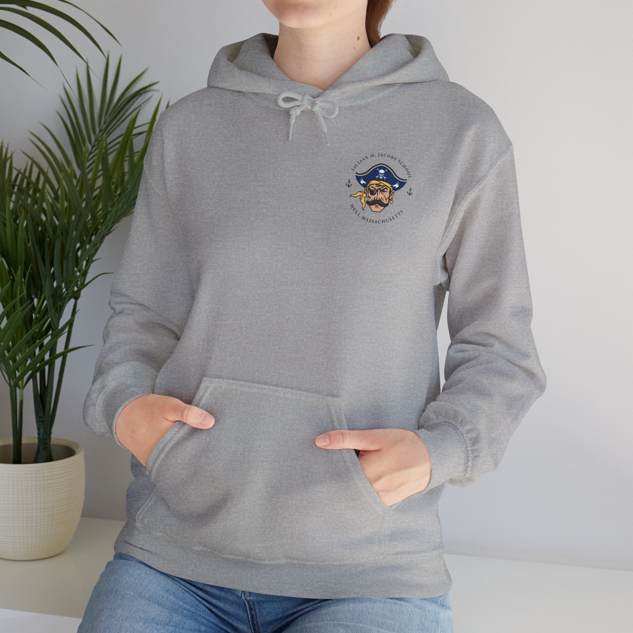 Jacobs School - Hull Pirates - Adult Fleece Pullover Hoodie