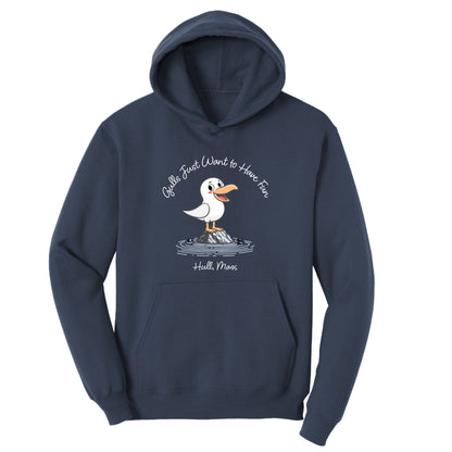 Gulls Just Want to Have Fun  – Adult Fleece Hoodie - Hull, MA