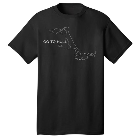 GO TO HULL – Adult Cotton T-Shirt - Hull, MA