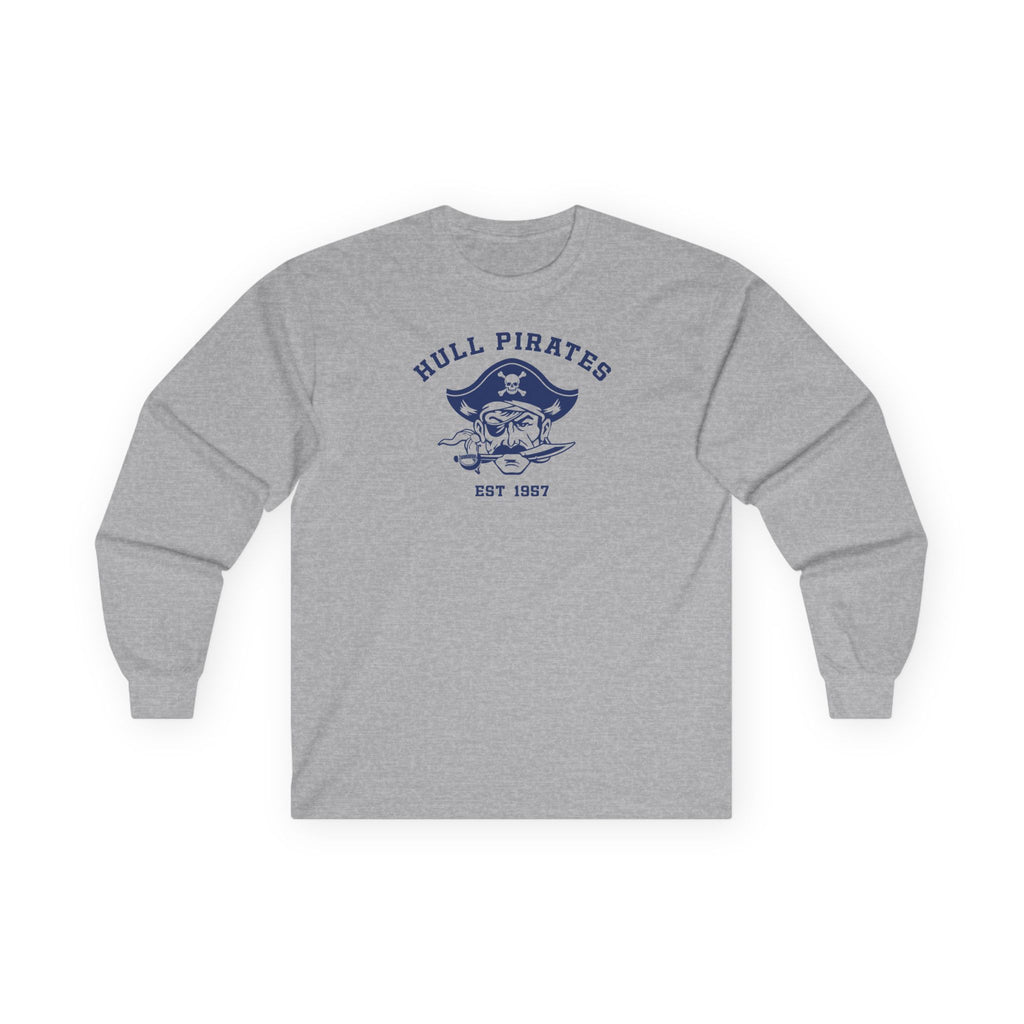 Vintage Hull Pirates - Adult Cotton Long Sleeve T-Shirt