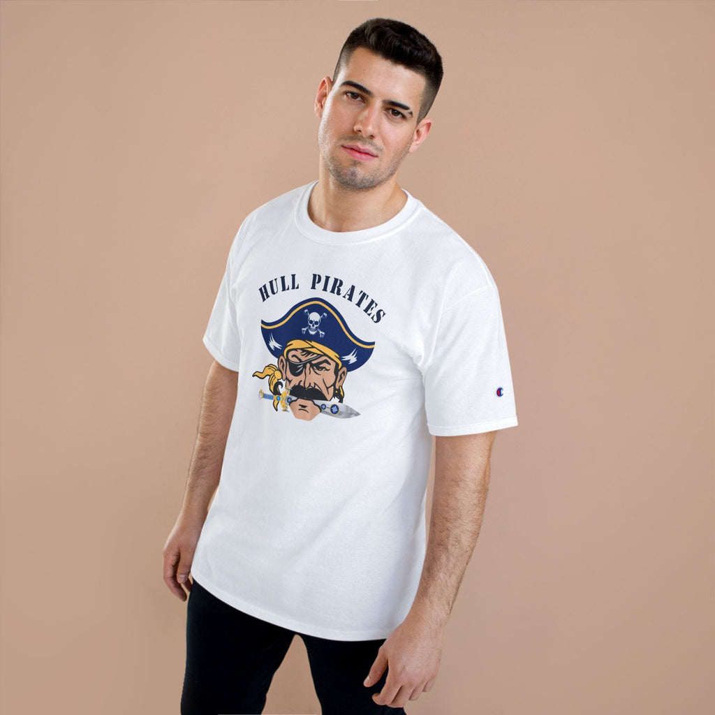 Hull Pirates – Champion Adult Cotton T‑Shirt, Optional Name/Number Personalization