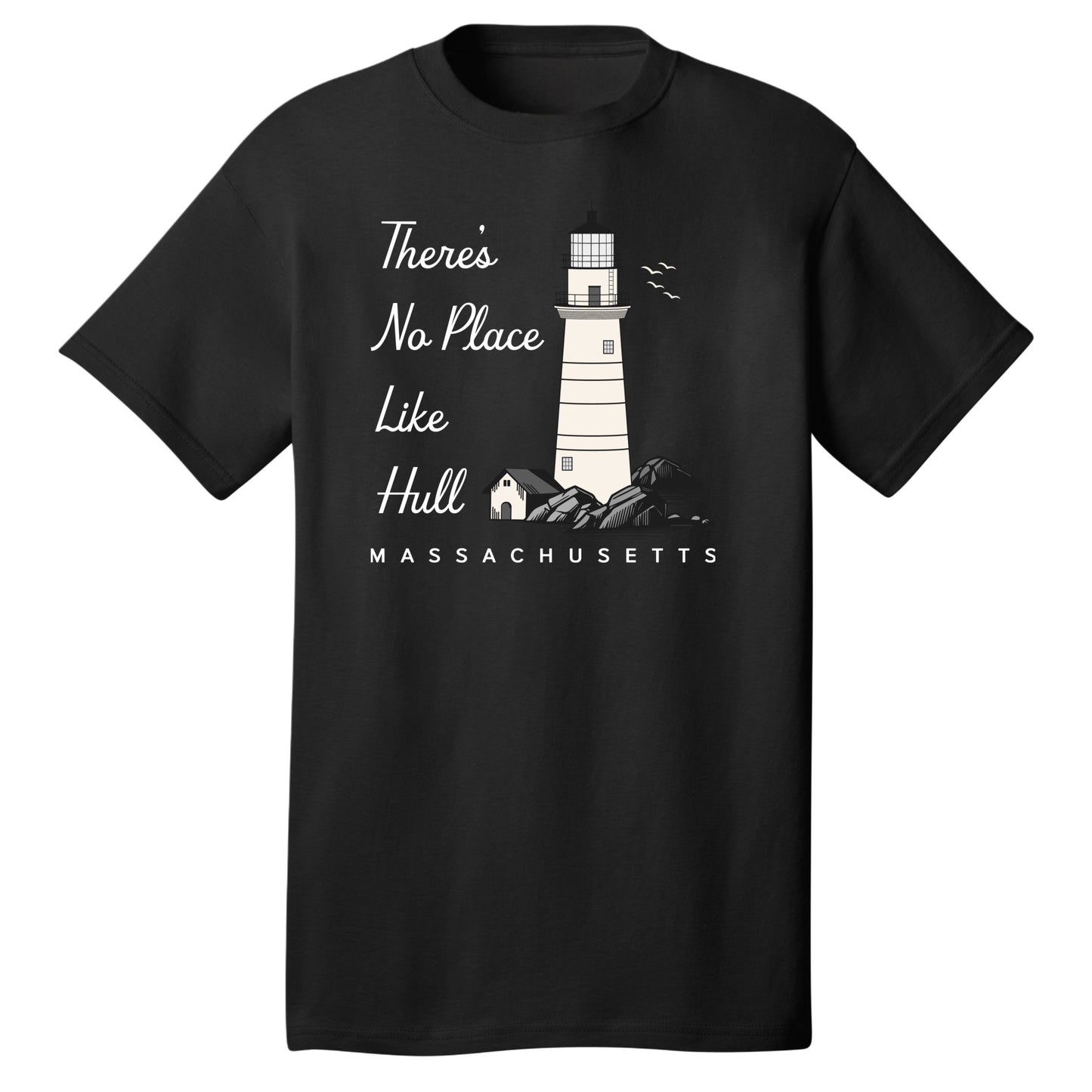 There's No Place Like Hull - Kids Cotton T-Shirts - Hull, MA