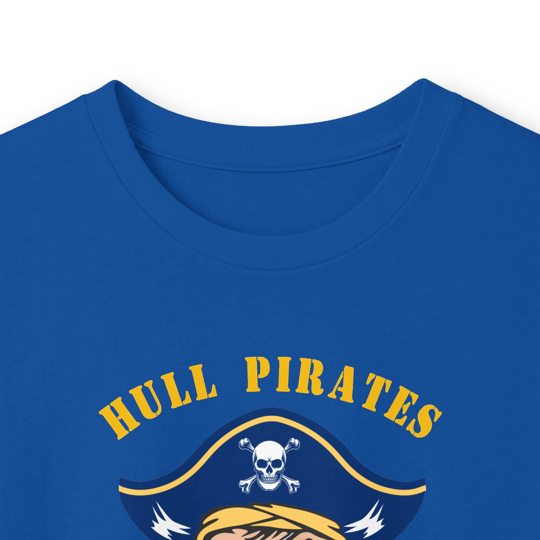 Hull Pirates - Adult Cotton Long Sleeve T-Shirt, Name/Number Personalization