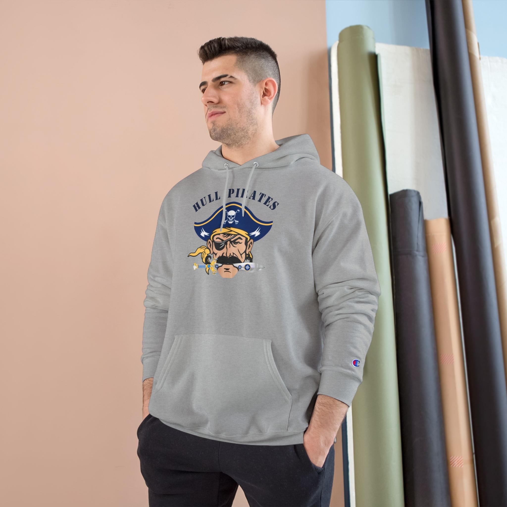 Hull Pirates - Champion Adult Fleece Pullover Hoodie