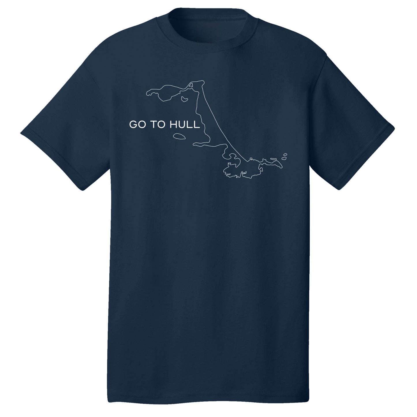GO TO HULL – Adult Cotton T-Shirt - Hull, MA