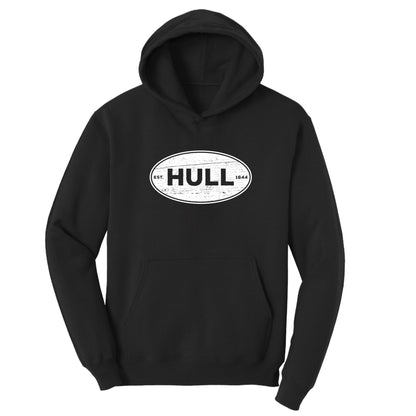 Vintage Hull Established 1644 - Kids Fleece Hoodie - Hull, MA