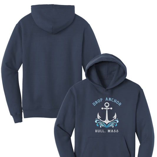 Drop Anchor – Kids Fleece Hoodie - Hull, MA