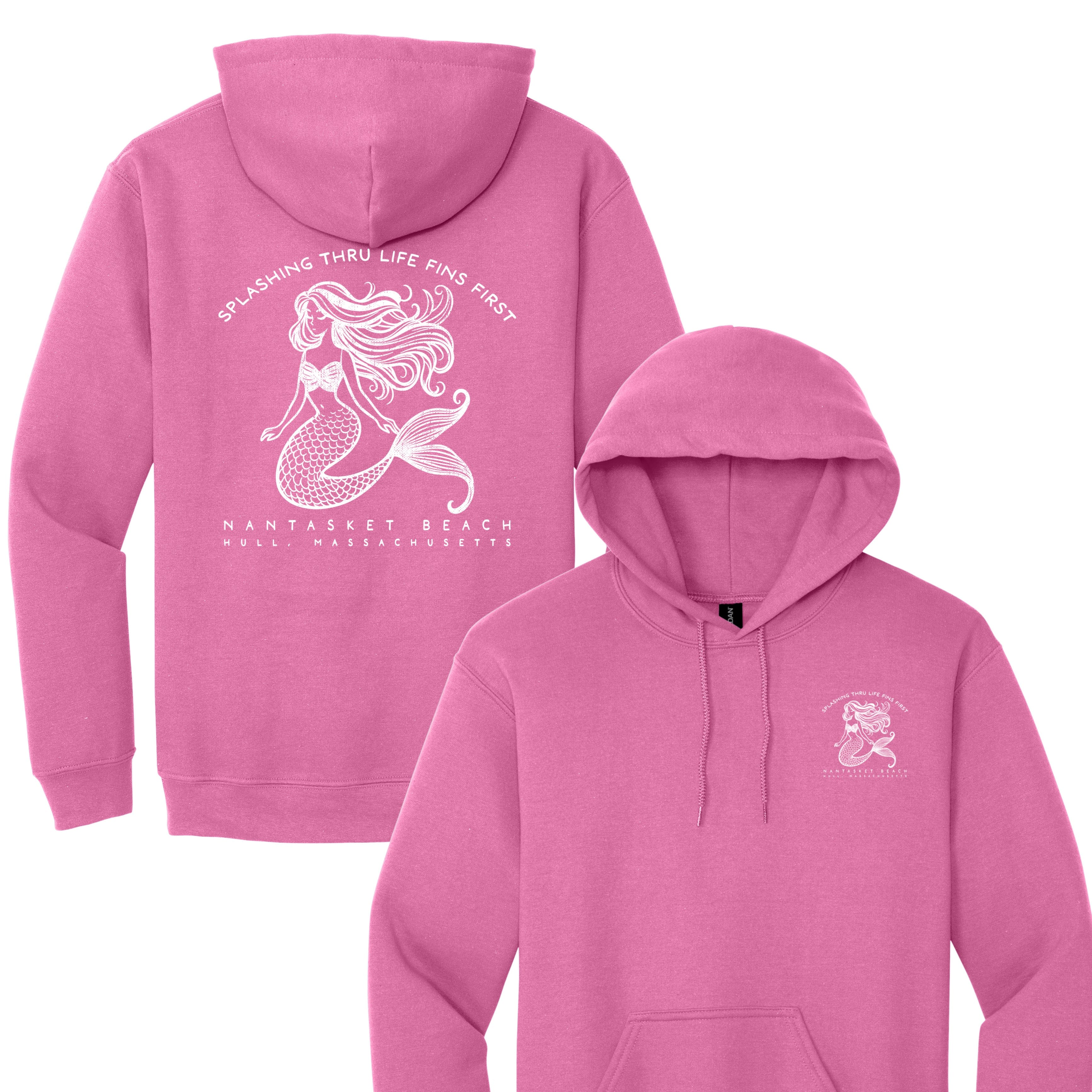 Fins First Mermaid - Adult Pullover Hoodie