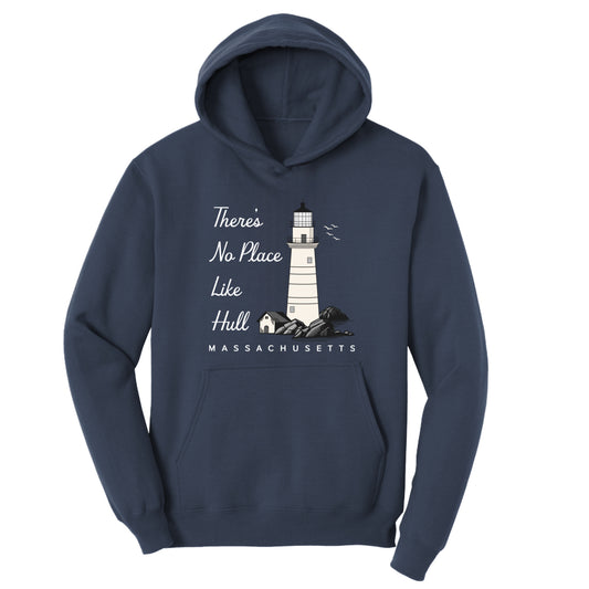 There's No Place Like Hull – Adult Fleece Hoodie - Hull, MA