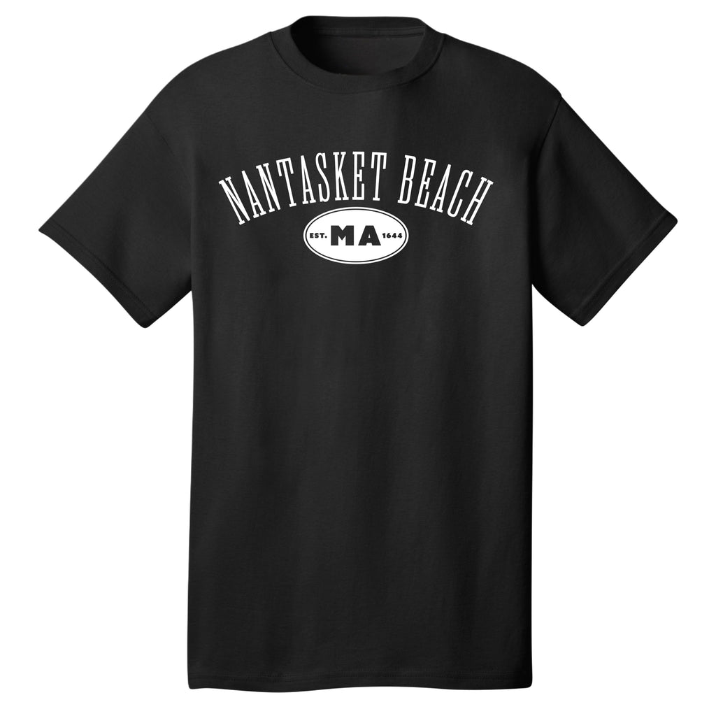 Nantasket Beach Heritage Design – 100% Cotton Adult T-Shirt - Hull, MA