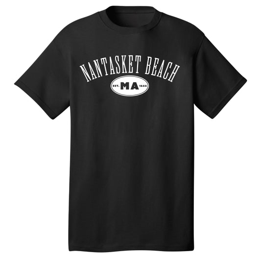 Nantasket Beach Heritage Design – Adult Cotton T-Shirt - Hull, MA
