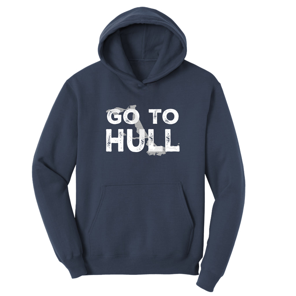Go To Hull Distressed Map Hoodie – Cozy Massachusetts Fleece