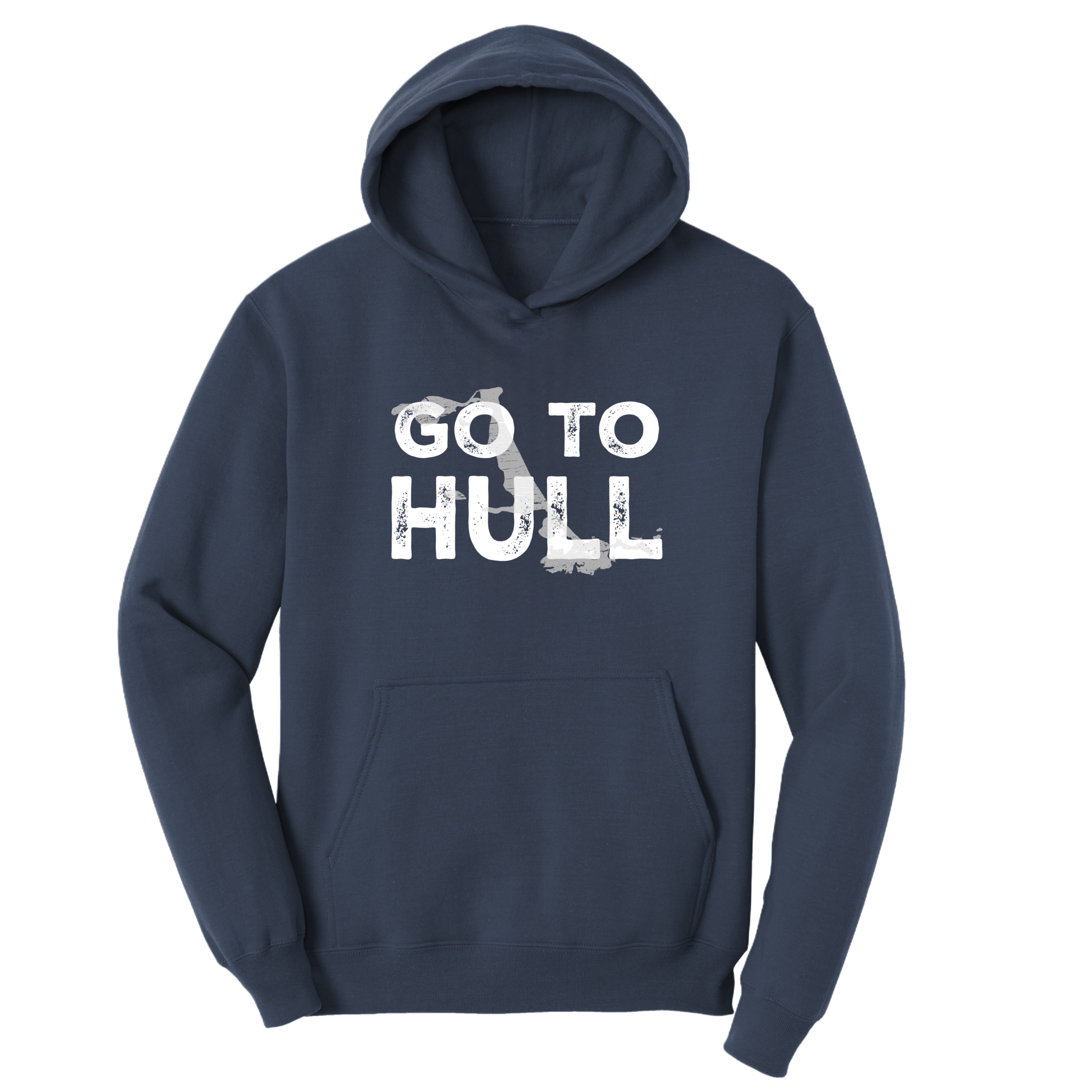 Go To Hull Distressed Map Hoodie – Cozy Massachusetts Fleece