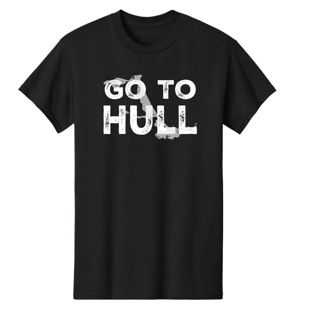 Go To Hull Distressed Map T-Shirt – Funny Massachusetts Tee