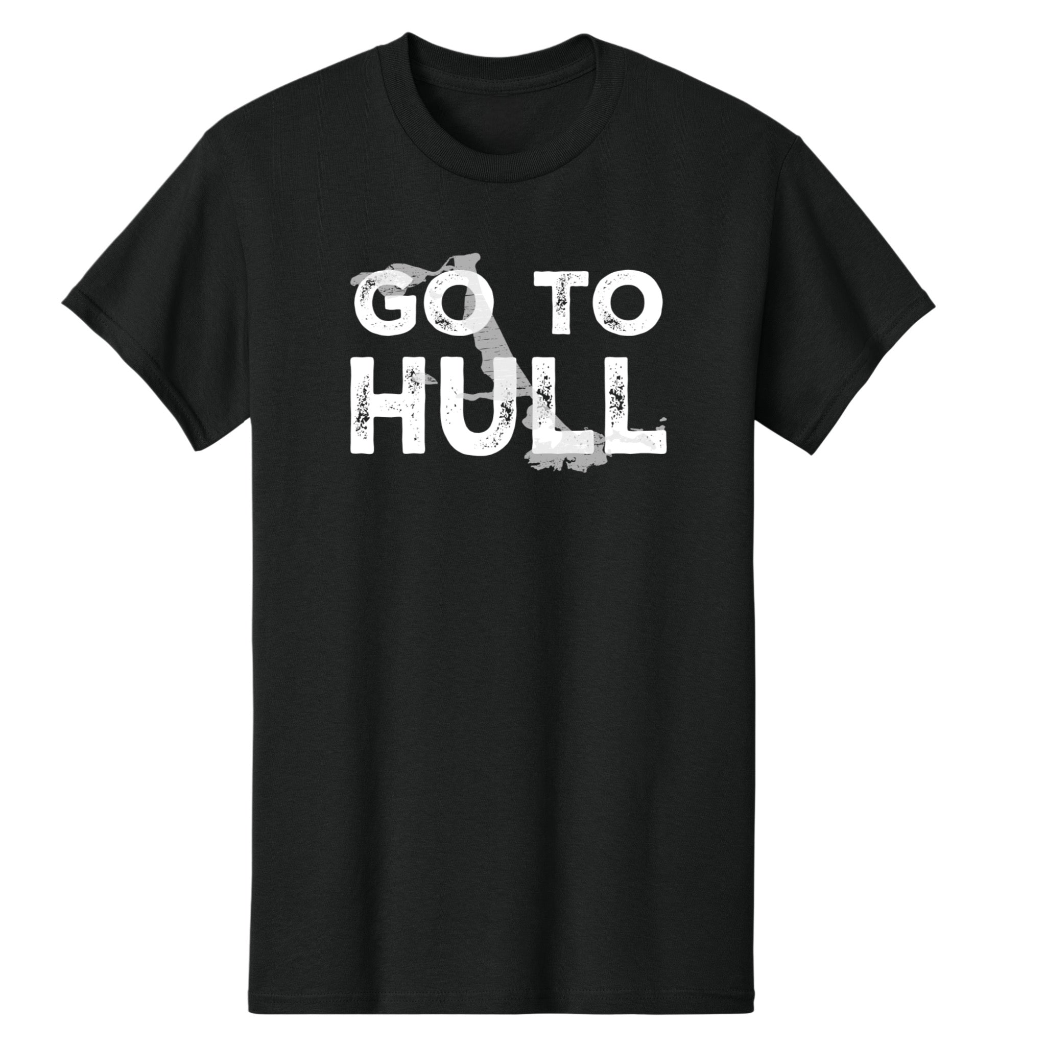 Go To Hull Distressed Map T-Shirt – Funny Massachusetts Tee