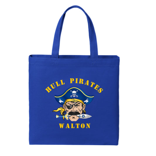 Hull Pirates Personalized Canvas Tote – Blue Tote with Custom Name Option