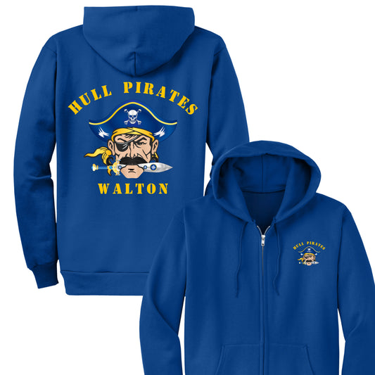 Hull Pirates Personalized Adult Full-Zip Hoodie