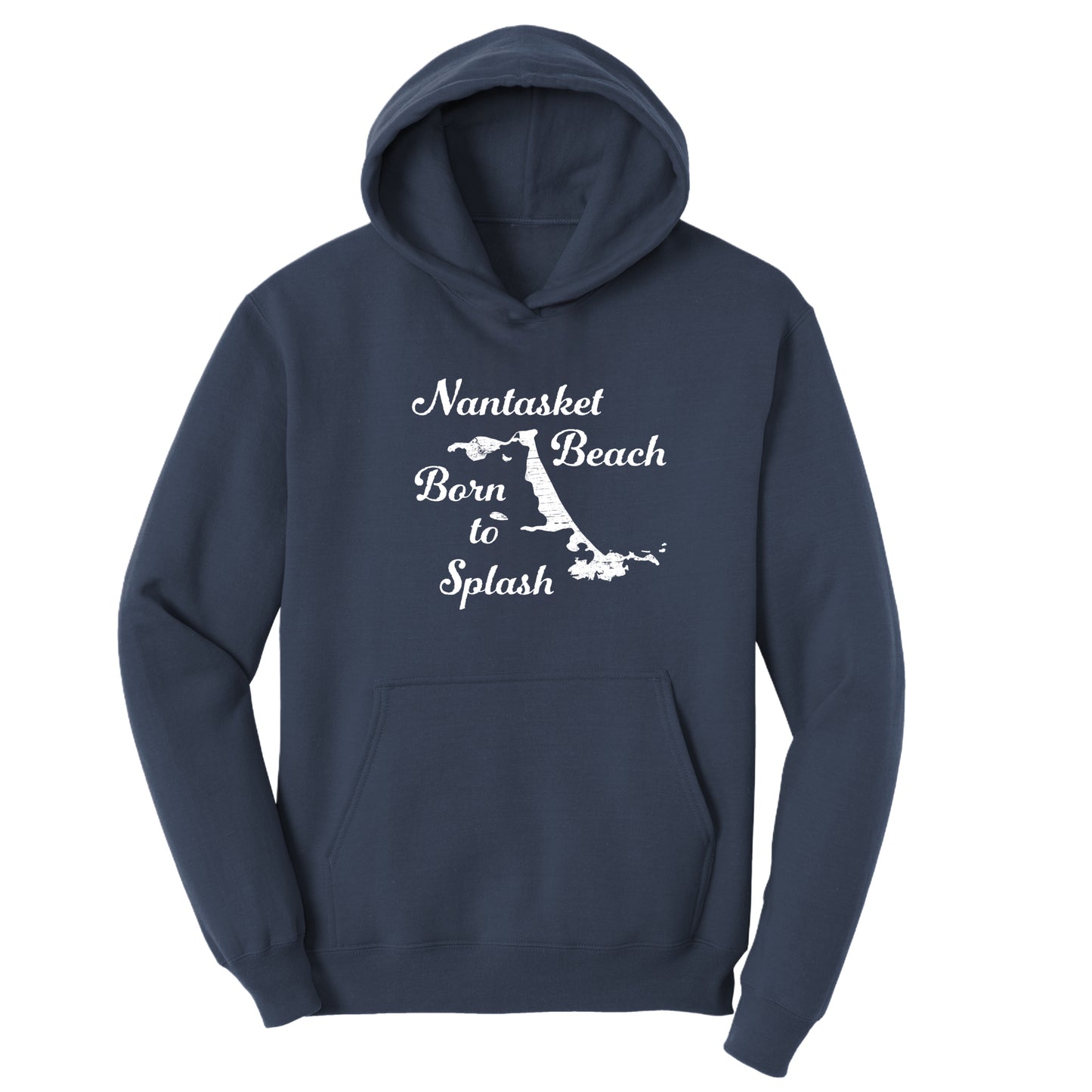 Nantasket Beach Born to Splash – Kids Fleece Hoodie - Hull, MA