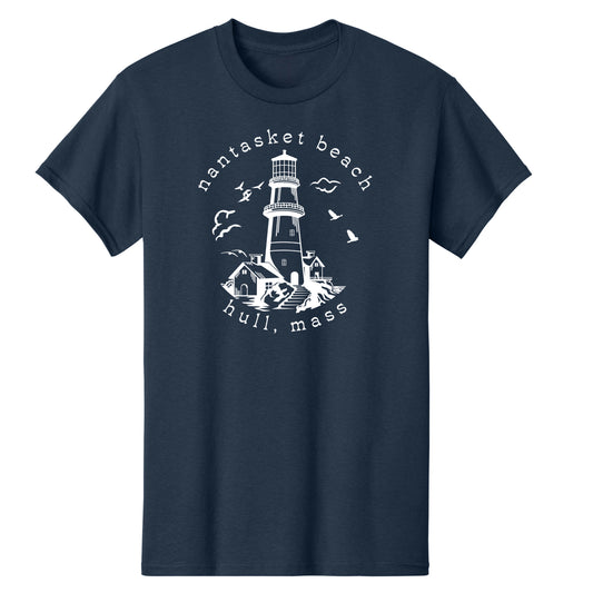 Nantasket Beach Lighthouse – 100% Cotton Kids T-Shirt