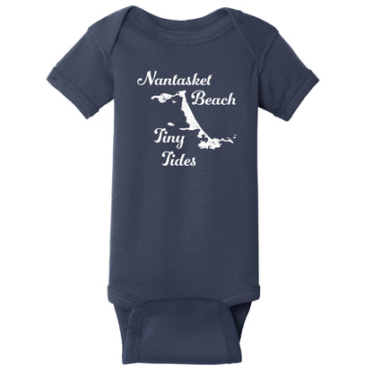 Nantasket Beach Tiny Tides  -  100% Cotton Infant Onesie - Hull, MA