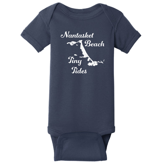 Nantasket Beach Tiny Tides  -  100% Cotton Infant Onesie - Hull, MA