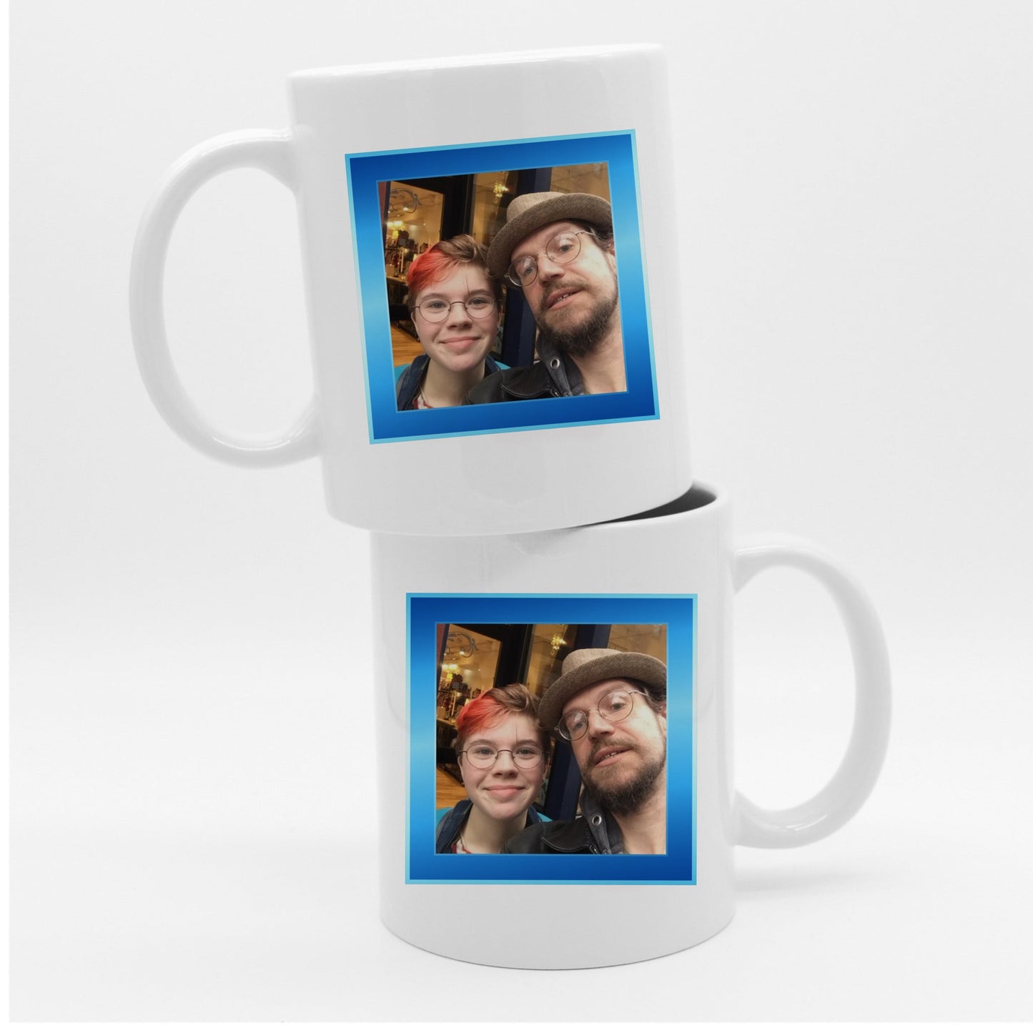 Add Your Photo, 15oz Ceramic Mug - Baby Squid Ink