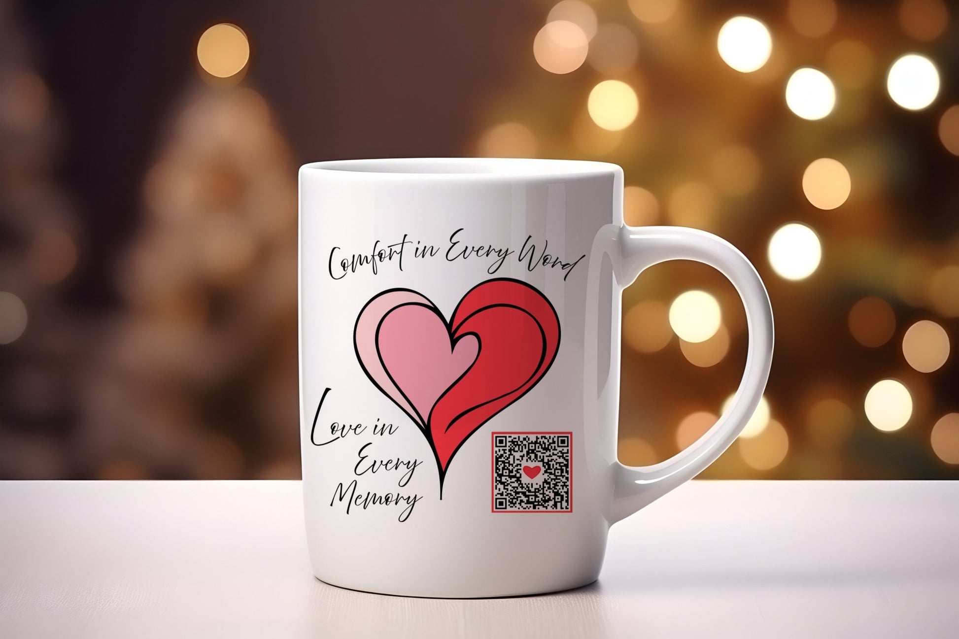 Audio Memory Heart Mug - Baby Squid Ink