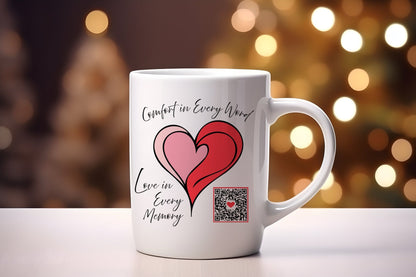 Audio Memory Heart Mug - Baby Squid Ink