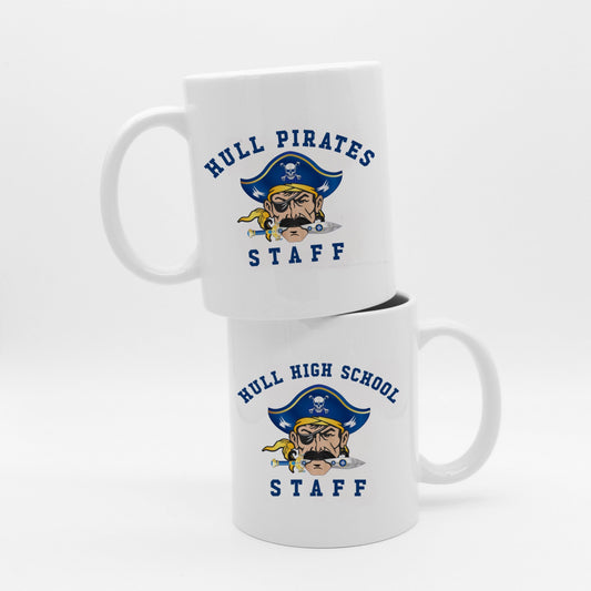 Hull High School - STAFF, 15oz Ceramic Coffee Mug - Baby Squid Ink
