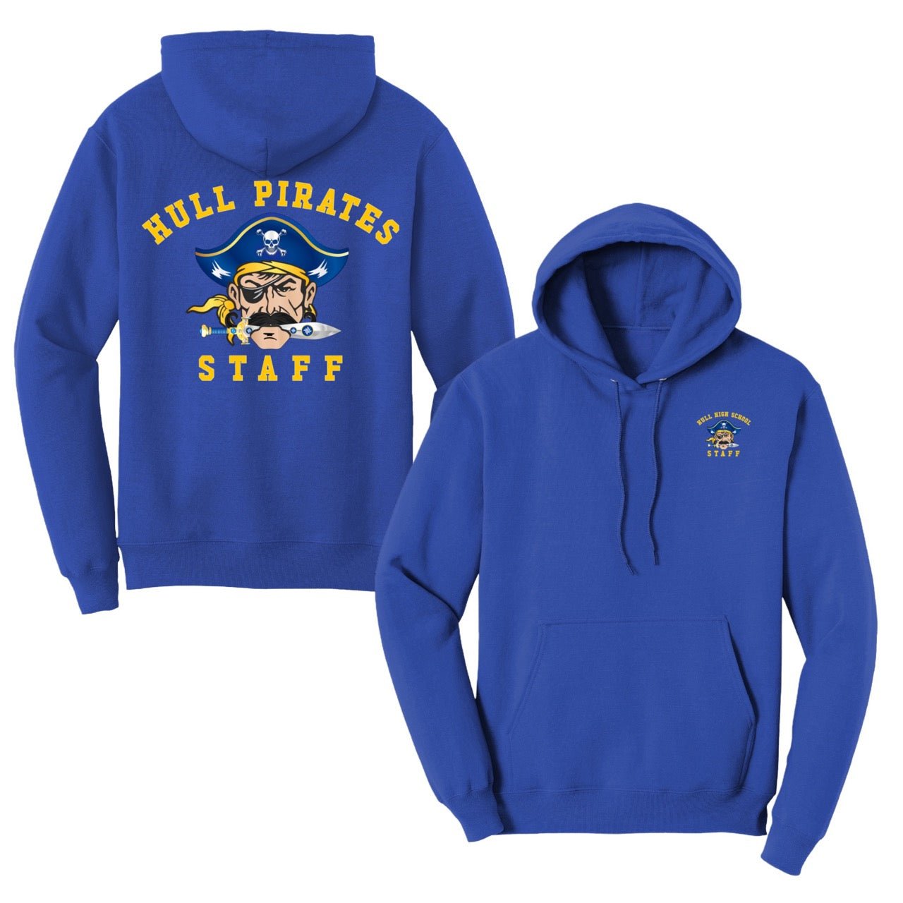 Hull High School - STAFF, Fleece Hoodie - Baby Squid Ink