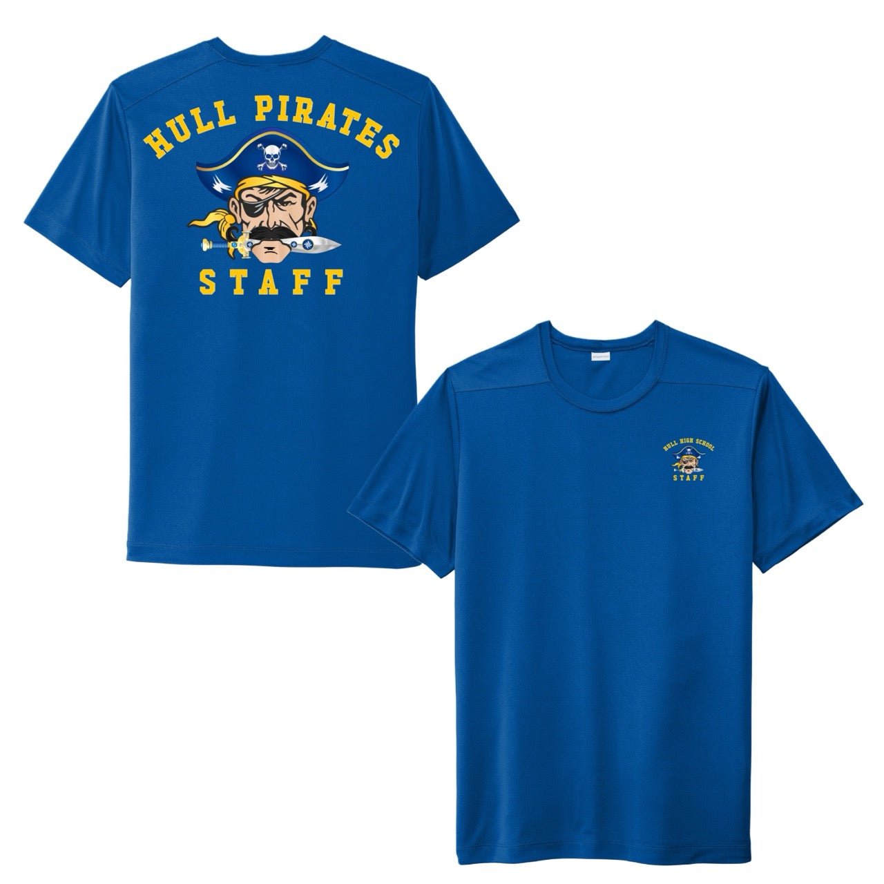 Hull High School - STAFF, UV Performance Tees - Baby Squid Ink