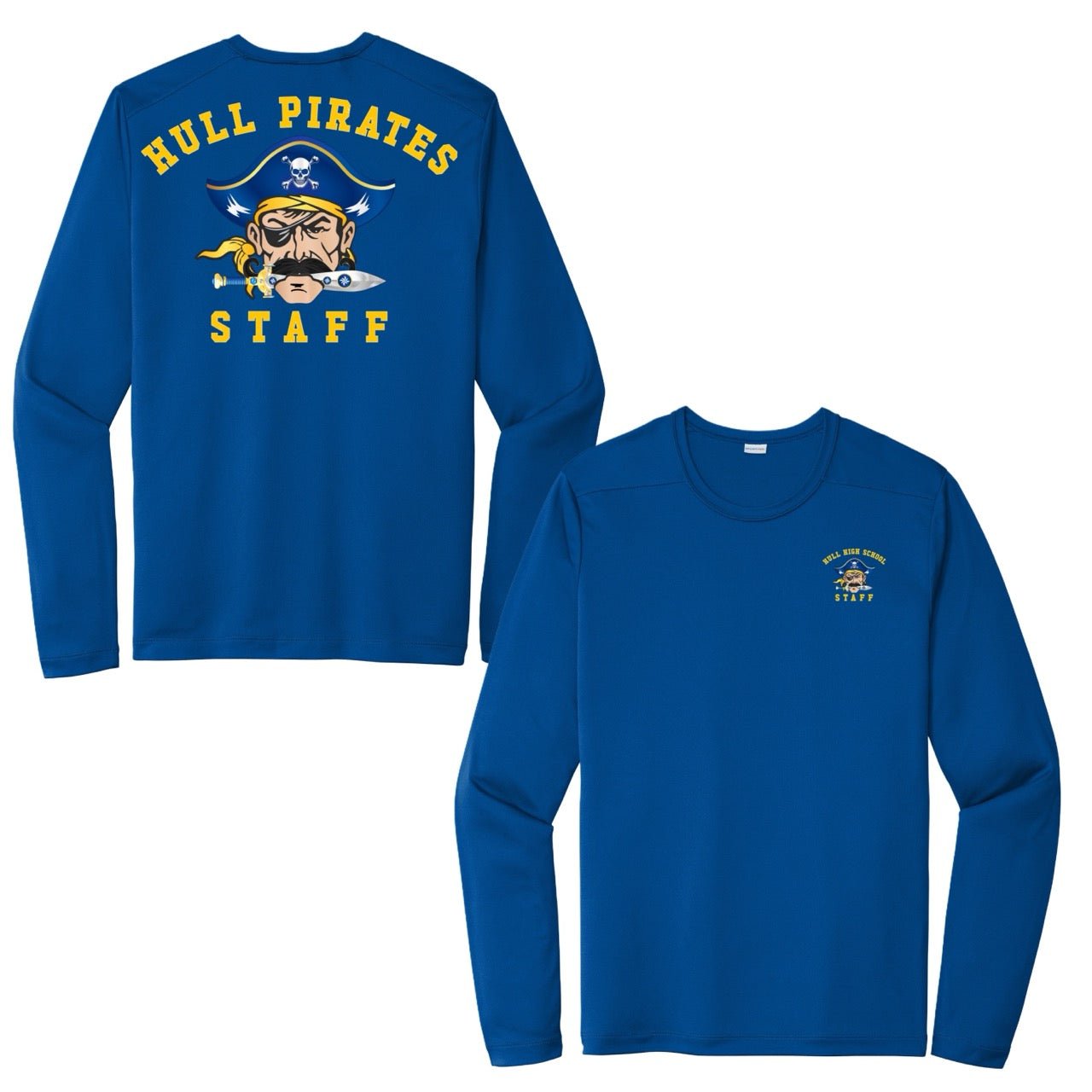 Hull High School - STAFF, UV Performance Tees - Baby Squid Ink