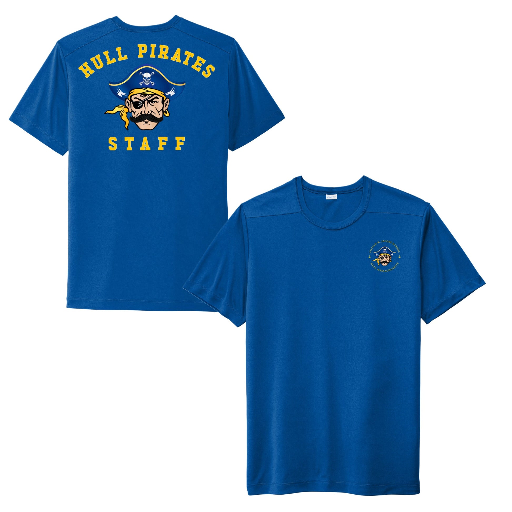 Lillian M. Jacobs School, Adult UV Performance Short Sleeve Tee - Baby Squid Ink
