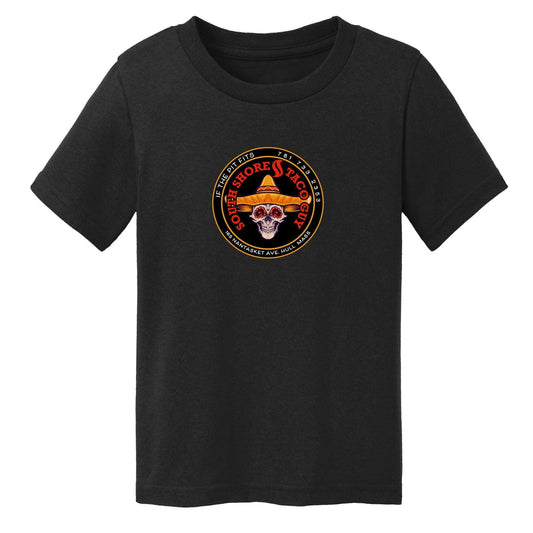 South Shore Taco, Toddler Cotton Tee - Baby Squid Ink